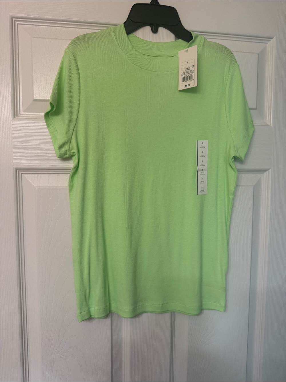 a new day Neon Green Short Sleeve Crew Neck Tee
